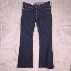 Gap 1969 Curvy Fit Dark Wash Bootcut Jeans Women's Size 28/6a Western Boho Retro